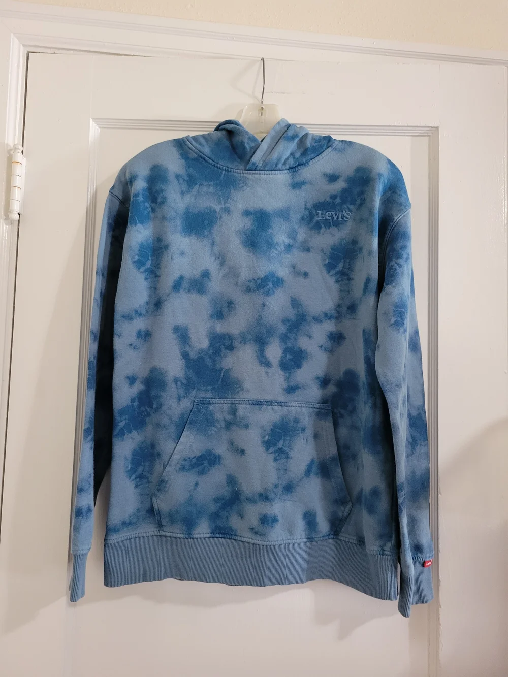 Levi's Boys Blue Tie-Dye Hoodie Sweatshirt Size XL
